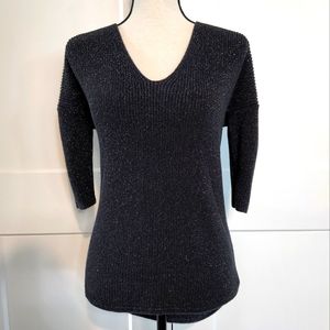 🍉 Express Black Gold Sparkle Sweater XS